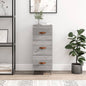 JUNG Vida Sideboard Grau Sonoma 34,5x34x90 cm Holzwerkstoff