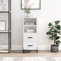 JUNG Vida Sideboard Hochglanz-Weiß 34,5x34x90 cm Holzwerkstoff