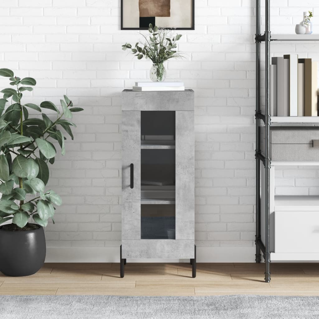 JUNG Vida Sideboard Betongrau 34,5x34x90 cm Holzwerkstoff