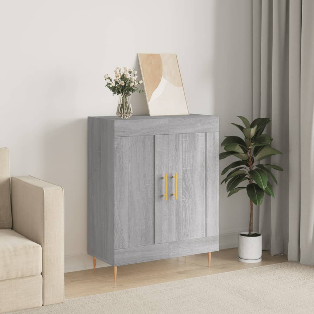 JUNG Vida Sideboard Grau Sonoma 69,5x34x90 cm Holzwerkstoff