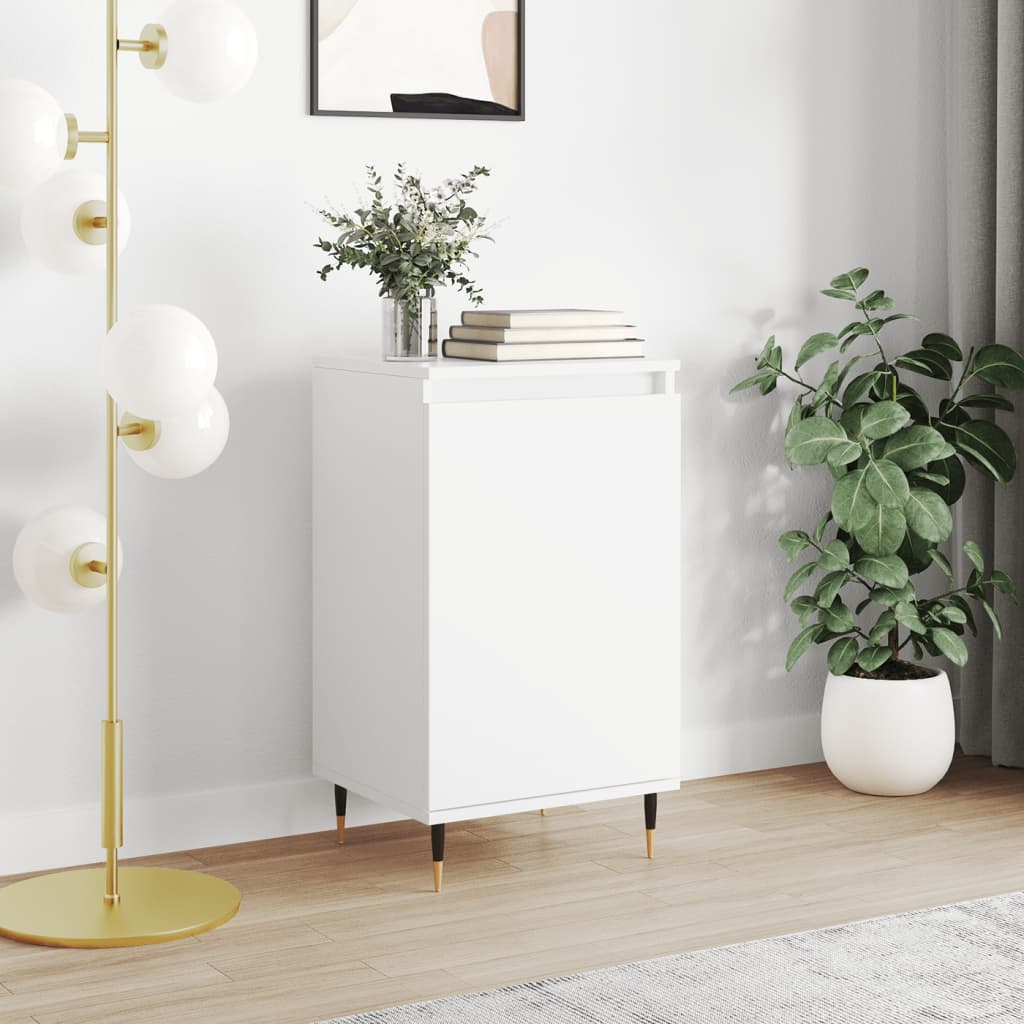 JUNG Vida Sideboard Weiß 40x35x70 cm Holzwerkstoff
