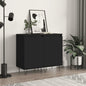 JUNG Vida Sideboards 2 Stk. Schwarz 40x35x70 cm Holzwerkstoff