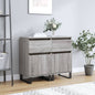 JUNG Vida Sideboards 2 Stk. Grau Sonoma 40x35x70 cm Holzwerkstoff