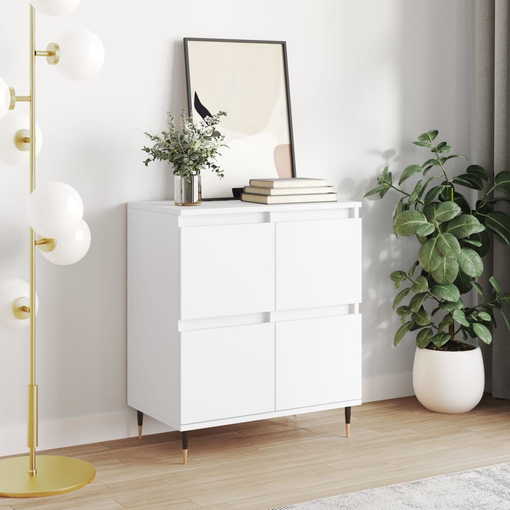 JUNG Vida Sideboard Weiß 60x35x70 cm Holzwerkstoff