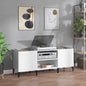 JUNG Vida Plattenschrank Hochglanz-Weiß 121x38x48 cm Holzwerkstoff