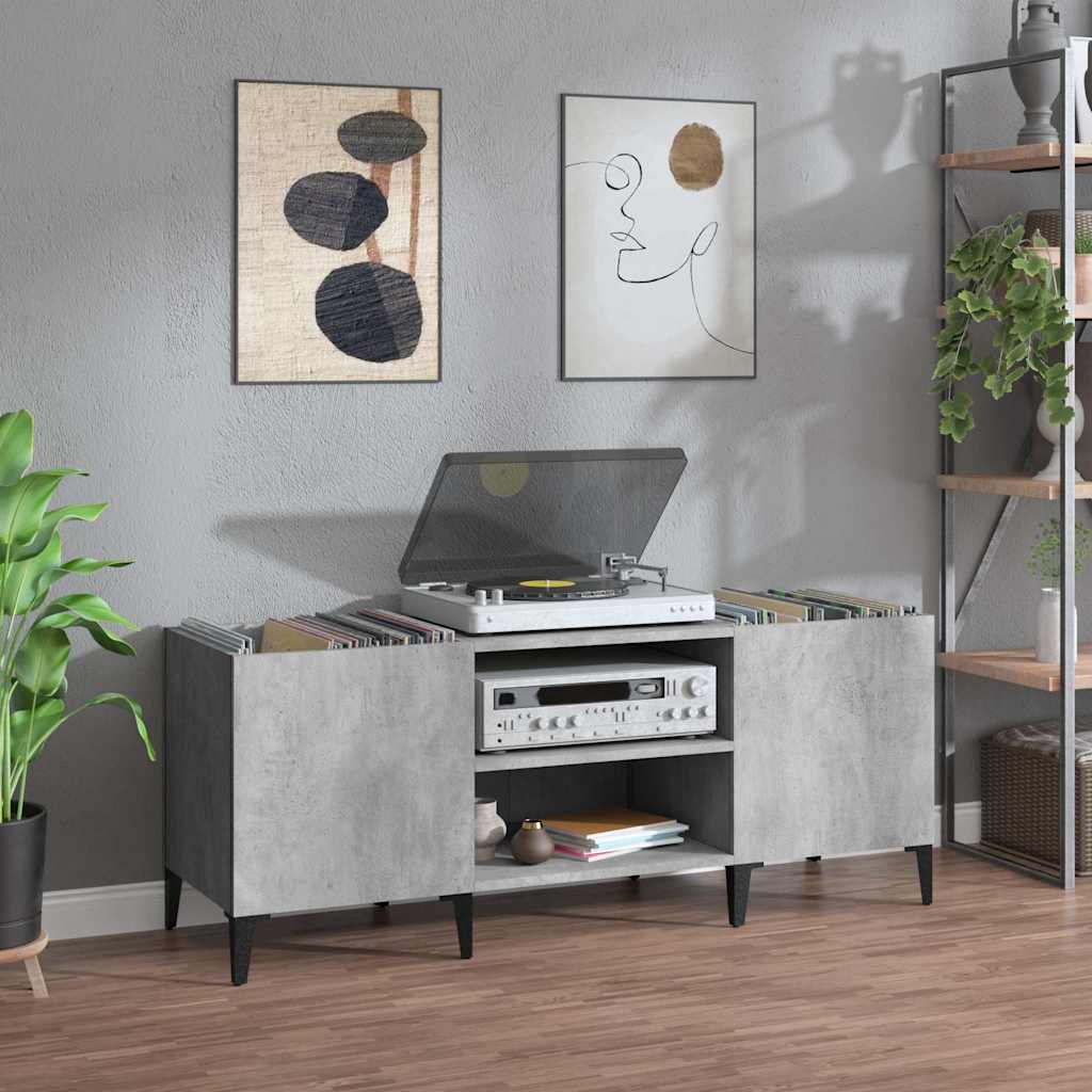 JUNG Vida Plattenschrank Betongrau 121x38x48 cm Holzwerkstoff