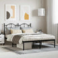 JUNG Vida Bettgestell mit Kopfteil Metall Schwarz 140x190 cm