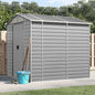 JUNG Vida Gartenhaus Hellgrau 191 x 215 x 198 cm Verzinkter Stahl