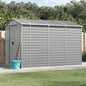 JUNG Vida Gartenhaus Hellgrau 191 x 300 x 198 cm Verzinkter Stahl