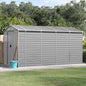 JUNG Vida Gartenhaus Hellgrau 191x385x198 cm Verzinkter Stahl