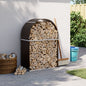 JUNG Vida Kaminholzunterstand Braun 80x45x120 cm Verzinkter Stahl