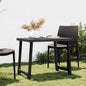 JUNG Vida Campingtisch Anthrazit 79x56x64 cm PP Holzoptik