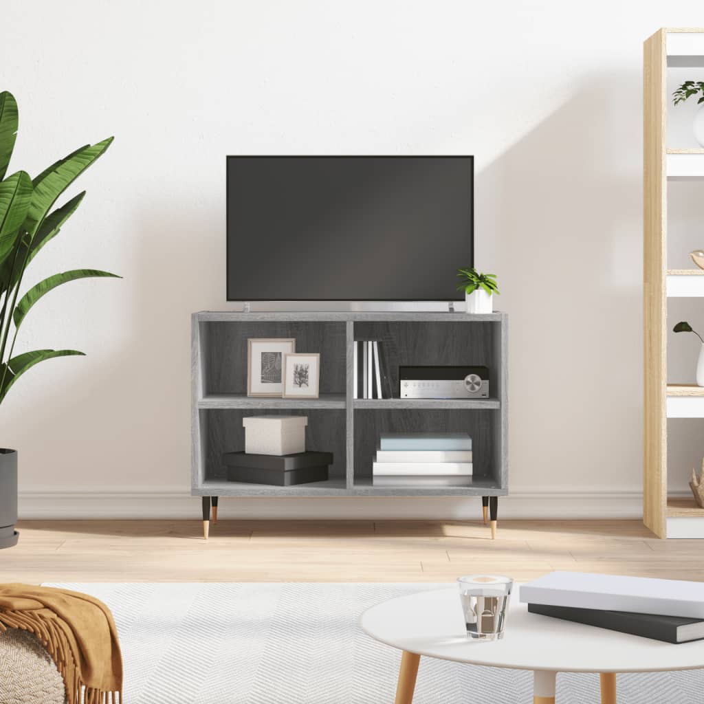 JUNG Vida TV-Schrank Grau Sonoma 69,5x30x50 cm Holzwerkstoff