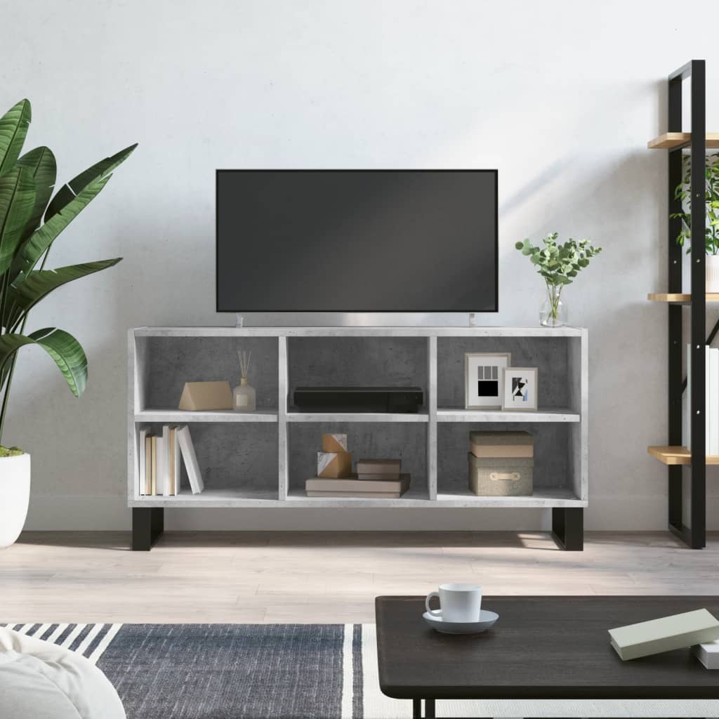 JUNG Vida TV-Schrank Betongrau 103,5x30x50 cm Holzwerkstoff