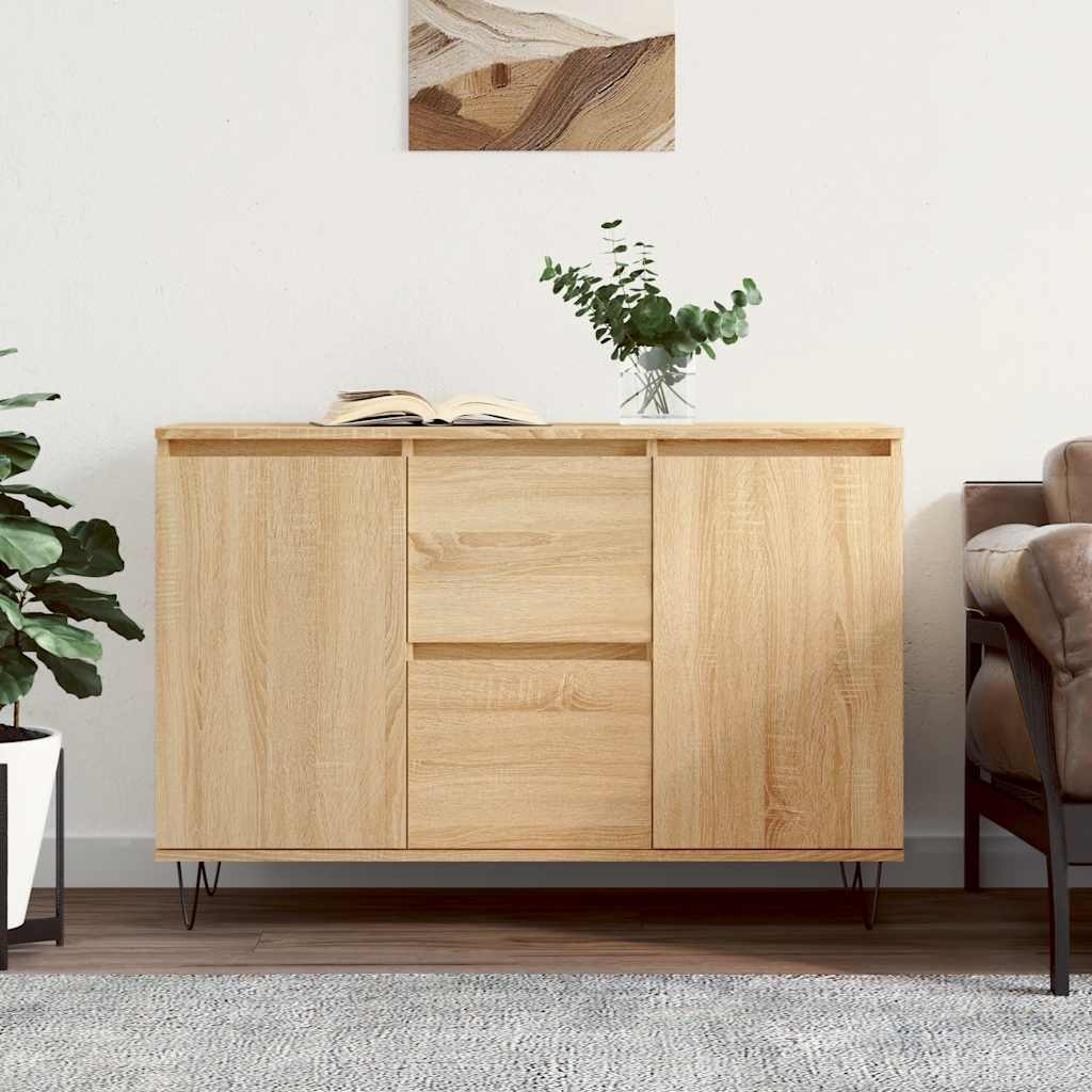 JUNG Vida Sideboard Sonoma-Eiche 101,5x35x70 cm Holzwerkstoff