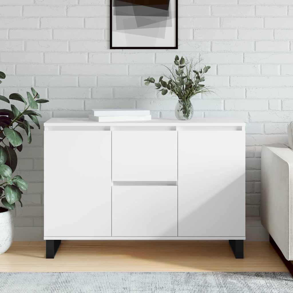 JUNG Vida Sideboard Weiß 101,5x35x70 cm Holzwerkstoff
