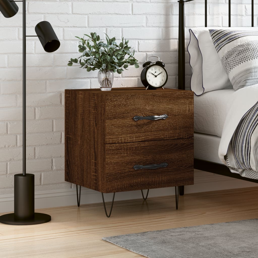 JUNG Vida Nachttisch Braune Eiche 40x35x47,5 cm Holzwerkstoff