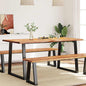JUNG Vida Esstisch Baumkante 160x80x75 cm Massivholz Akazie