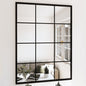 JUNG Vida Wandspiegel 2 Stk. Schwarz 80x60 cm Metall
