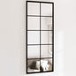 JUNG Vida Wandspiegel 2 Stk. Schwarz 100x40 cm Metall