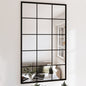 JUNG Vida Wandspiegel 3 Stk. Schwarz 100x60 cm Metall
