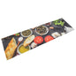 JUNG Vida Küchenteppich Waschbar Wein & Essen 45x150 cm Samt