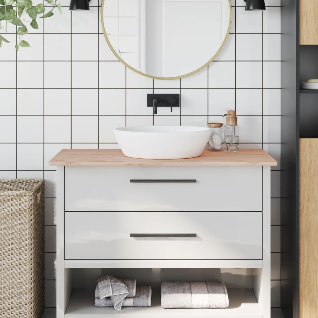 JUNG Vida Waschtischplatte 100x50x1,5 cm Massivholz Buche