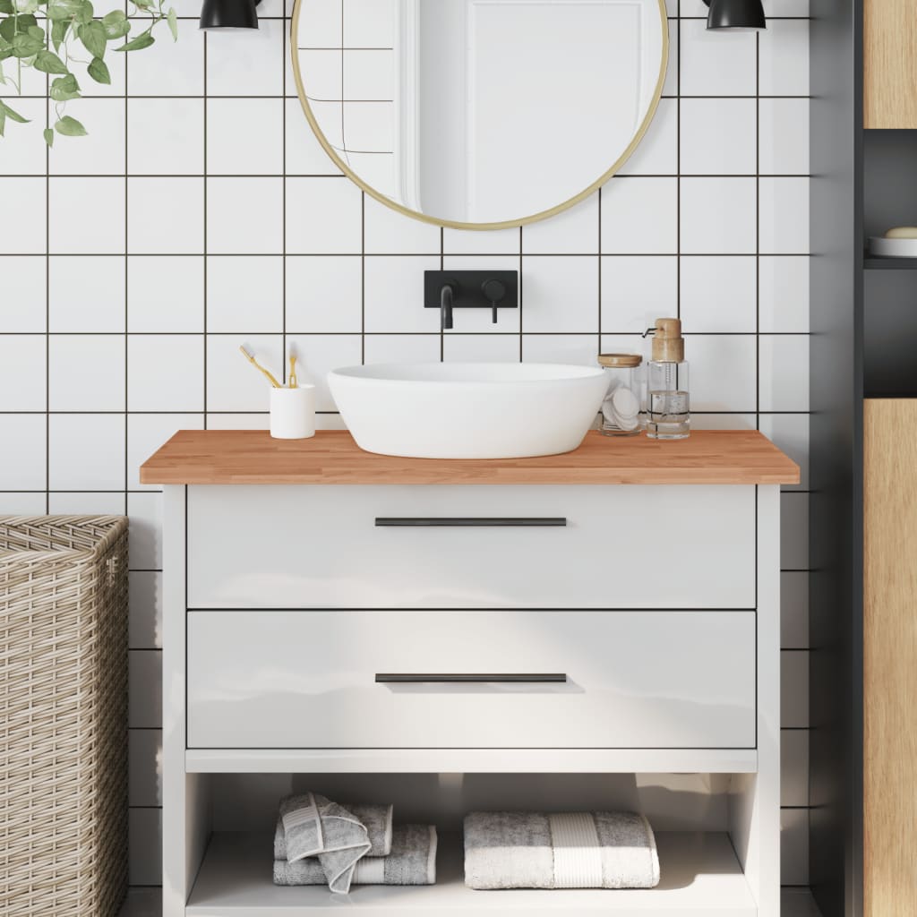 JUNG Vida Waschtischplatte 100x60x2,5 cm Massivholz Buche