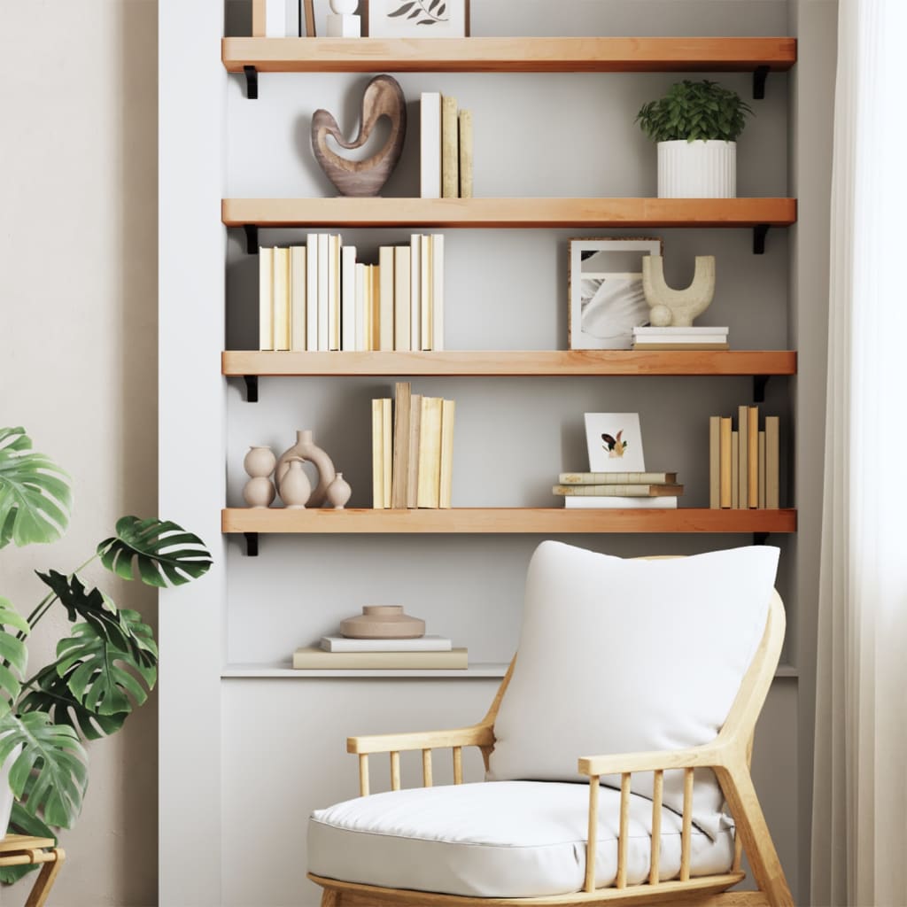 JUNG Vida Wandregal 80x20x4 cm Massivholz Buche