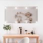 JUNG Vida Wandspiegel mit LED-Leuchten 50x100 cm Glas Rechteckig
