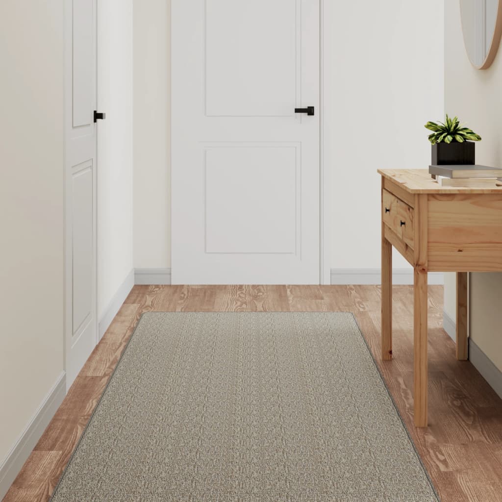 JUNG Vida Teppichläufer Sisal-Optik Platina 80x200 cm