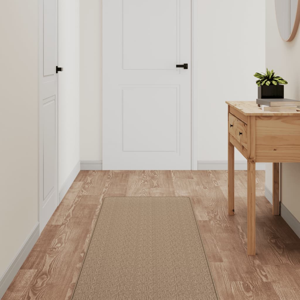 JUNG Vida Teppichläufer Sisal-Optik Sandfarben 50x250 cm
