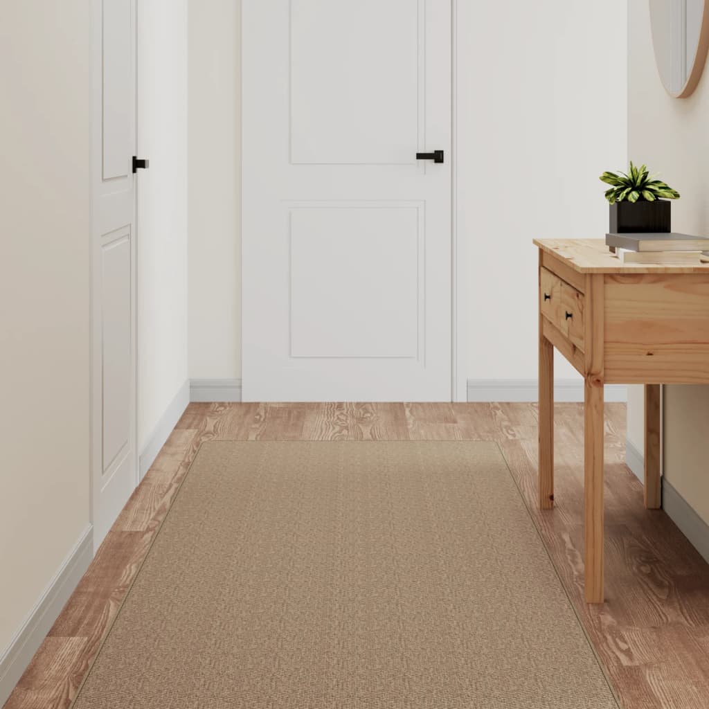 JUNG Vida Teppichläufer Sisal-Optik Sandfarben 80x150 cm