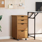 JUNG Vida Rollschrank mit Schubladen MOSS Honigbraun Massivholz Kiefer