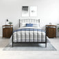 JUNG Vida Nachttische 2 Stk. Braun Eichen-Optik 40x42x60 cm Holzwerkstoff