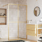 JUNG Vida Duschwand für Begehbare Dusche ESG Klarglas Golden 140x195cm