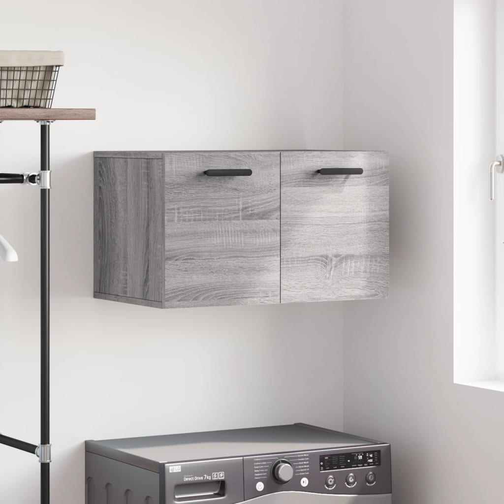 JUNG Vida Wandschrank Grau Sonoma 60x36,5x35 cm Holzwerkstoff
