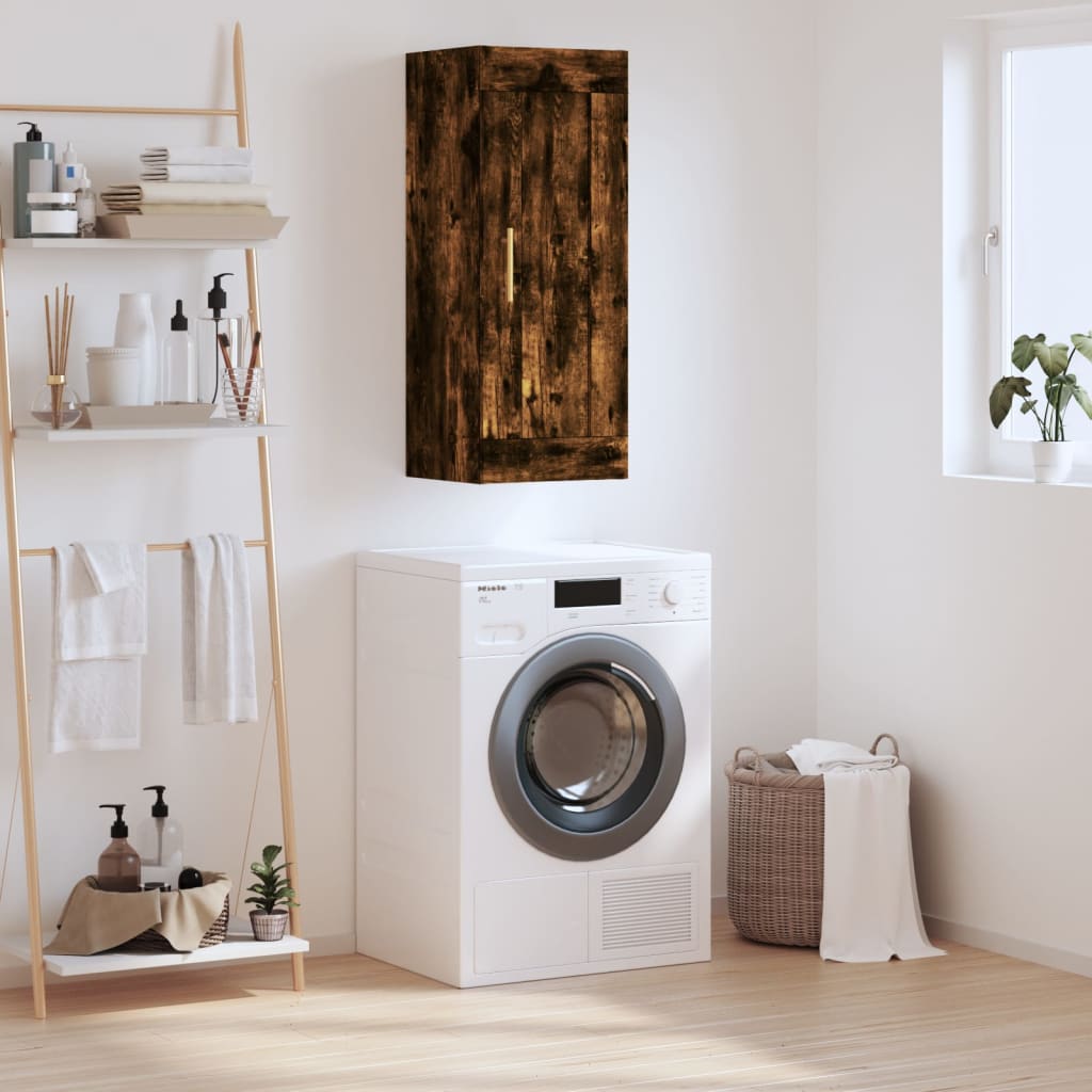 JUNG Vida Wandschrank Räuchereiche 34,5x34x90 cm Holzwerkstoff