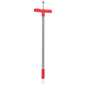 JUNG Vida Unkrautstecher Rot und Grau 93,5 cm Pulverbeschichteter Stahl