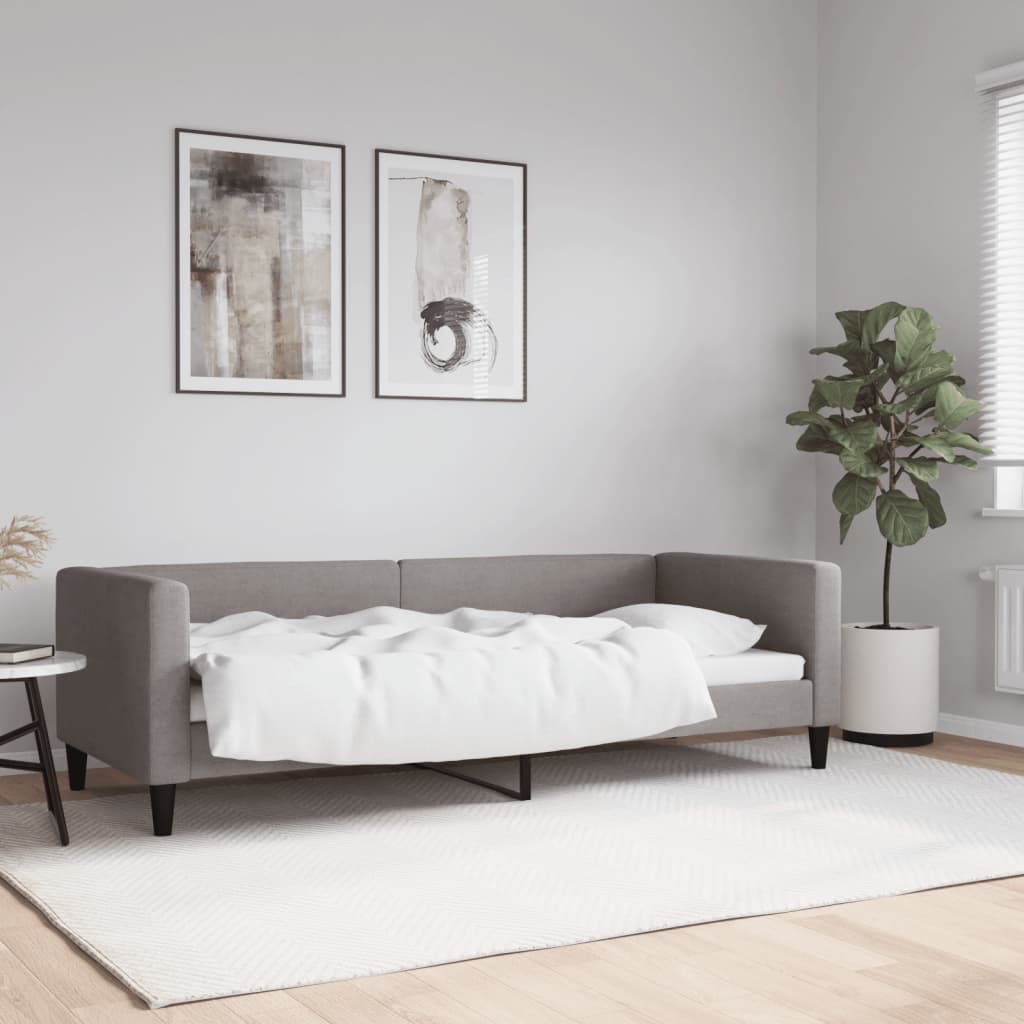 JUNG Vida Tagesbett Taupe 80x200 cm Stoff