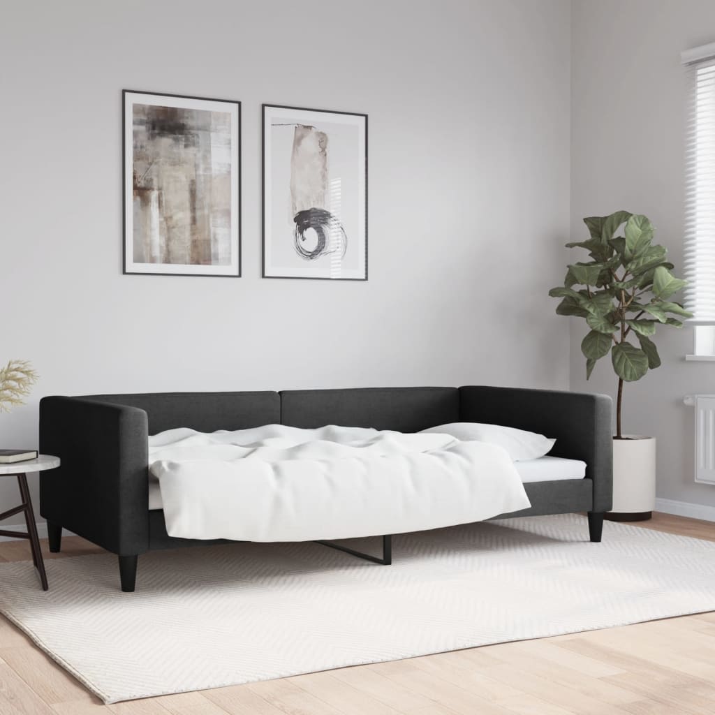 JUNG Vida Tagesbett Schwarz 100x200 cm Stoff