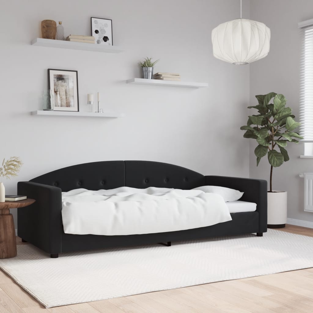 JUNG Vida Tagesbett Schwarz 90x190 cm Samt