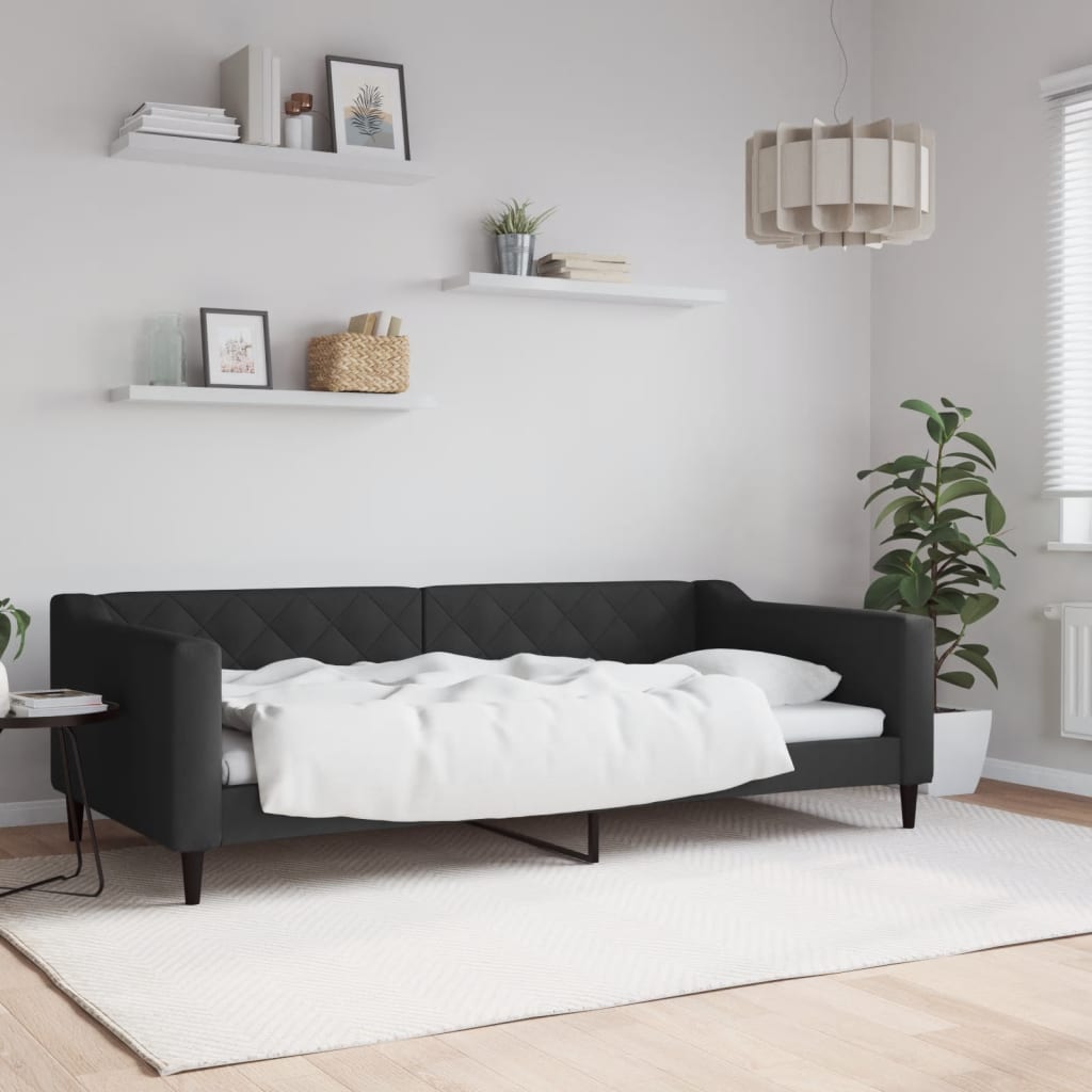 JUNG Vida Tagesbett Schwarz 100x200 cm Stoff