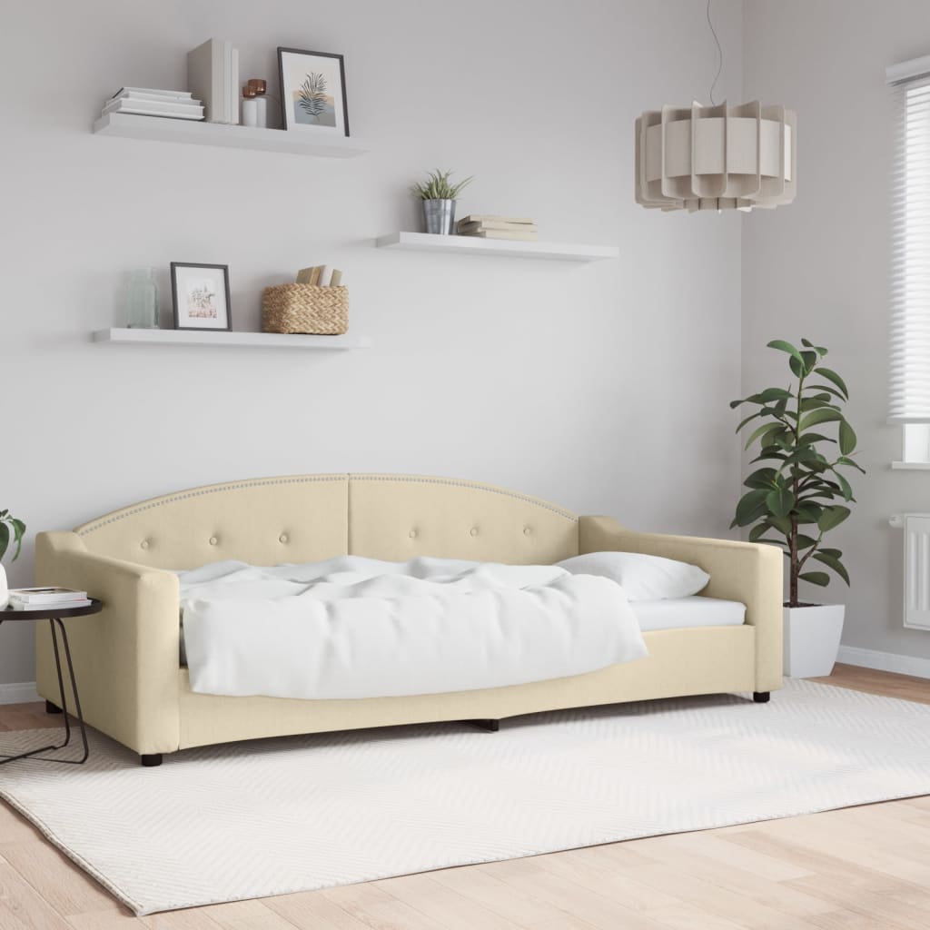 JUNG Vida Tagesbett Creme 100x200 cm Stoff