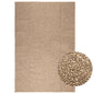 JUNG Vida Teppich ZIZUR 160x230 cm Jute-Optik Indoor und Outdoor