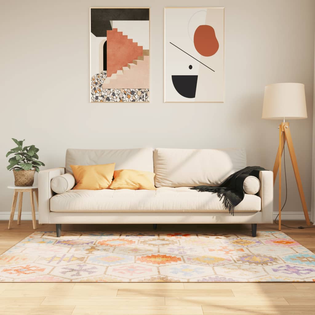 JUNG Vida Teppich Waschbar Mehrfarbig 160x230 cm Rutschfest