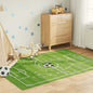 JUNG Vida Kinderteppich Grün 160x230 cm Fußballfeld Waschbar Rutschfest