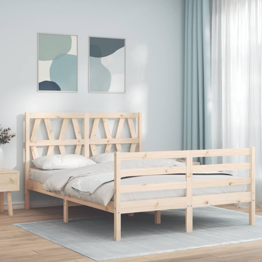 JUNG Vida Massivholzbett mit Kopfteil 140x190 cm