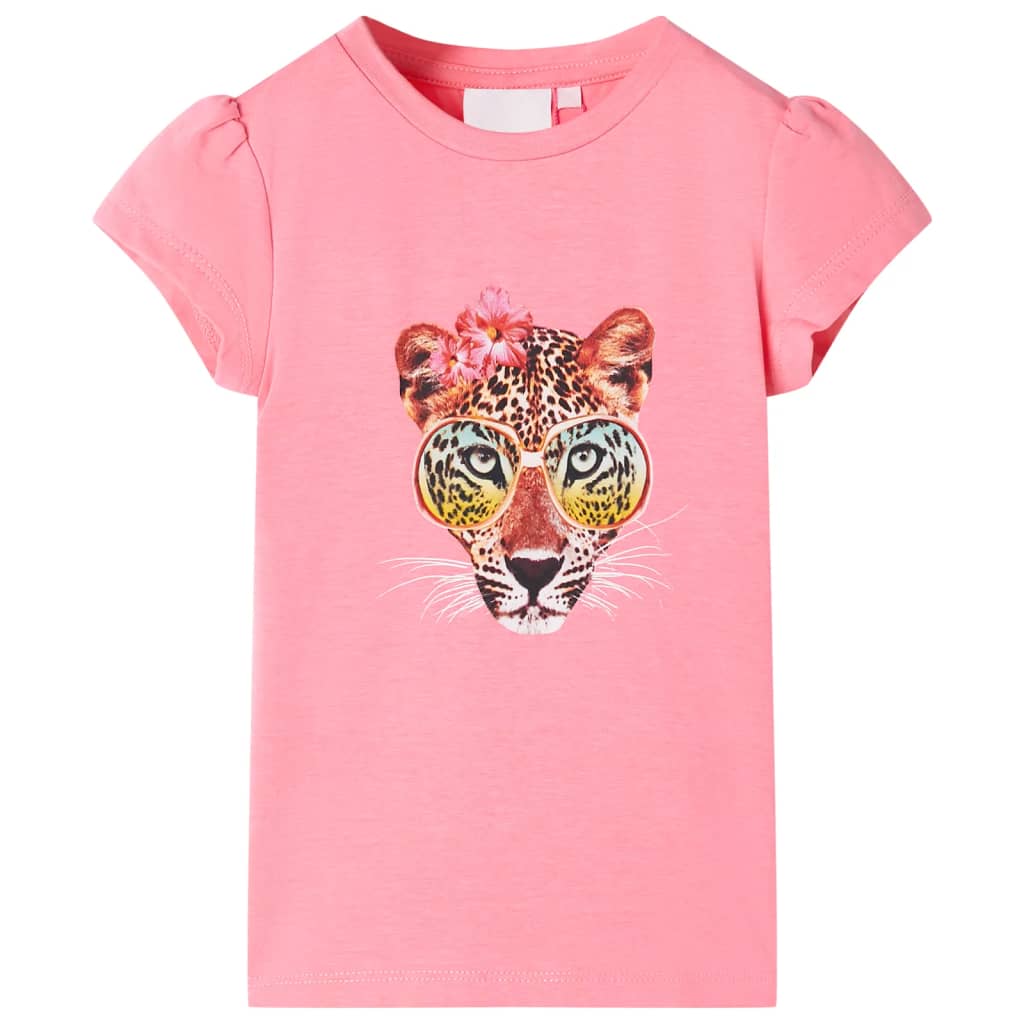 JUNG Vida Kinder-T-Shirt Neonrosa 116