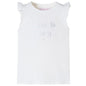JUNG Vida Kinder-T-Shirt mit Rüschenärmeln Weiß 104